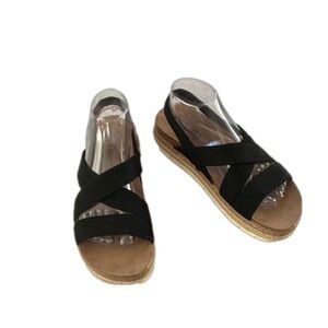 Madden Girl Lorra Stretch Sandals, Size 9M, Black